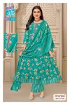 Anarkali Vol 13 By Mcm Cotton Printed Anarkali Kurtis Set